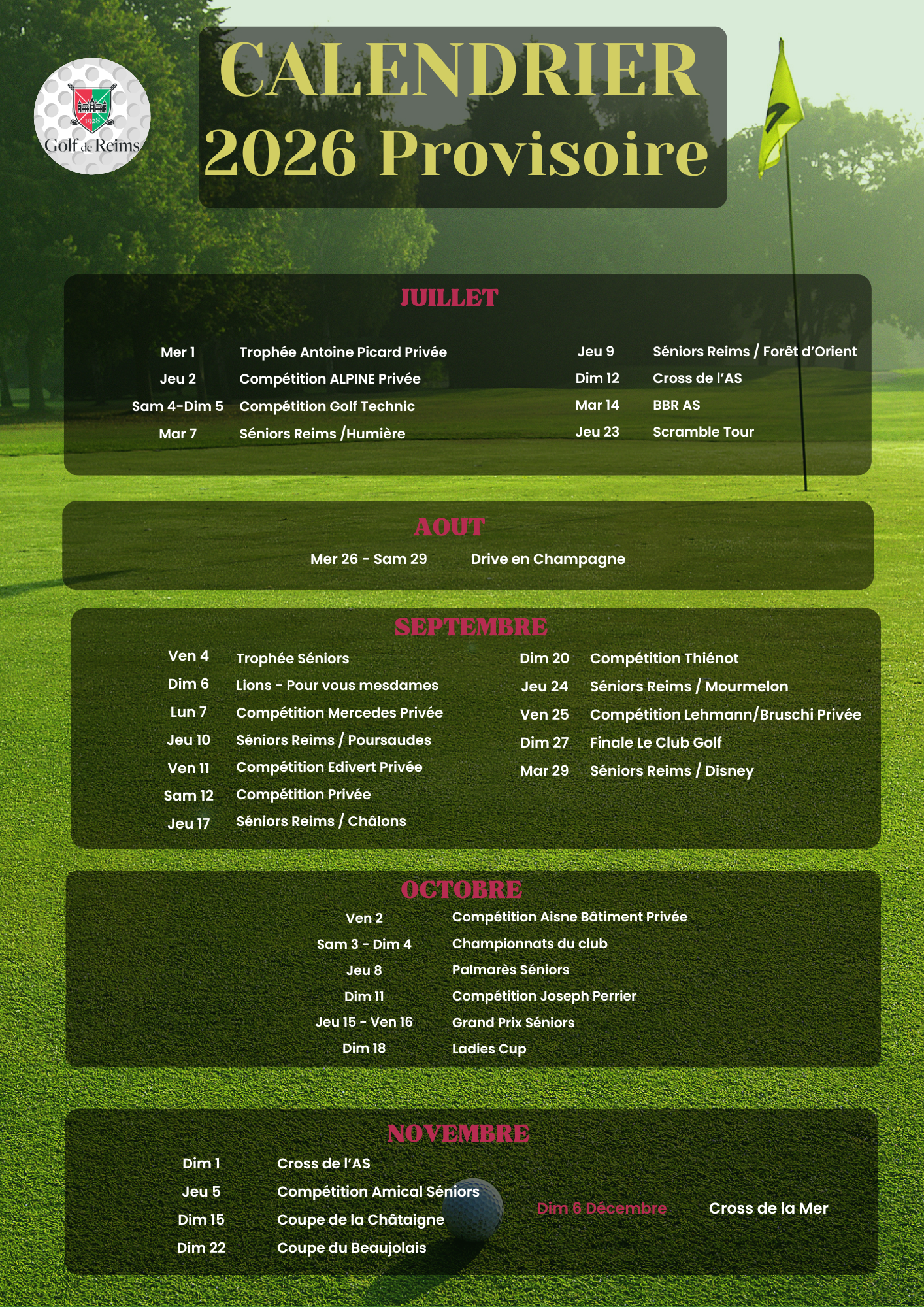 CALENDRIER
